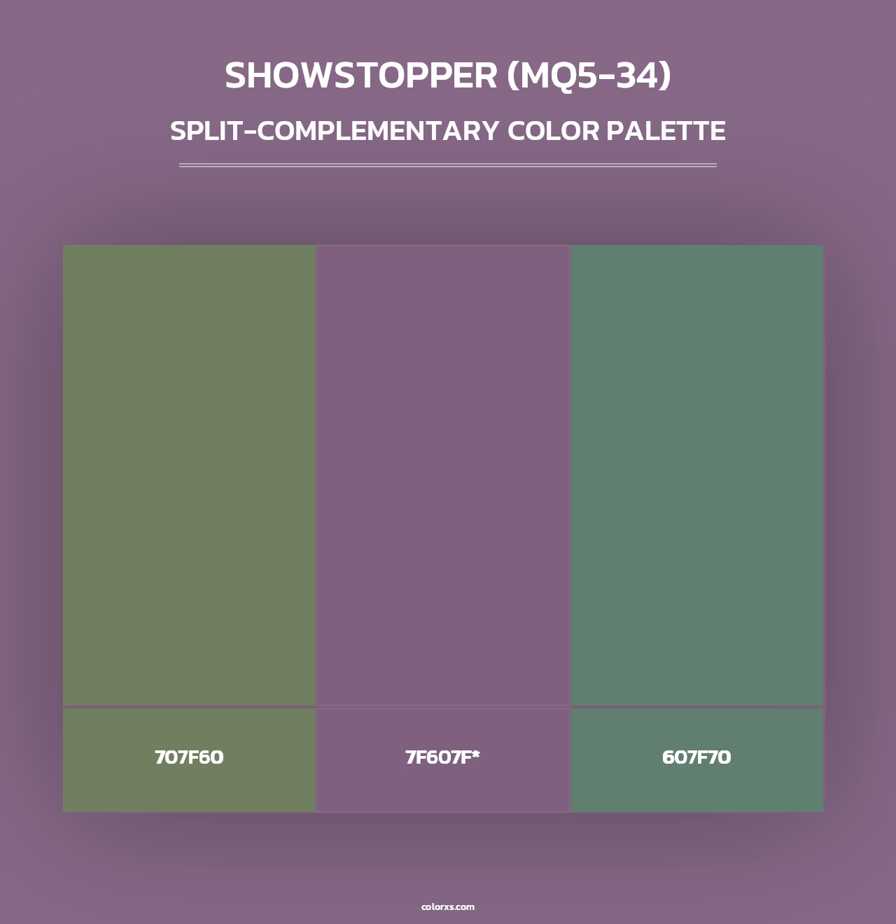 Showstopper (MQ5-34) - Split-Complementary Color Palette