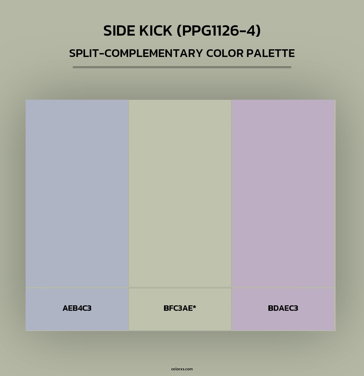 Side Kick (PPG1126-4) - Split-Complementary Color Palette