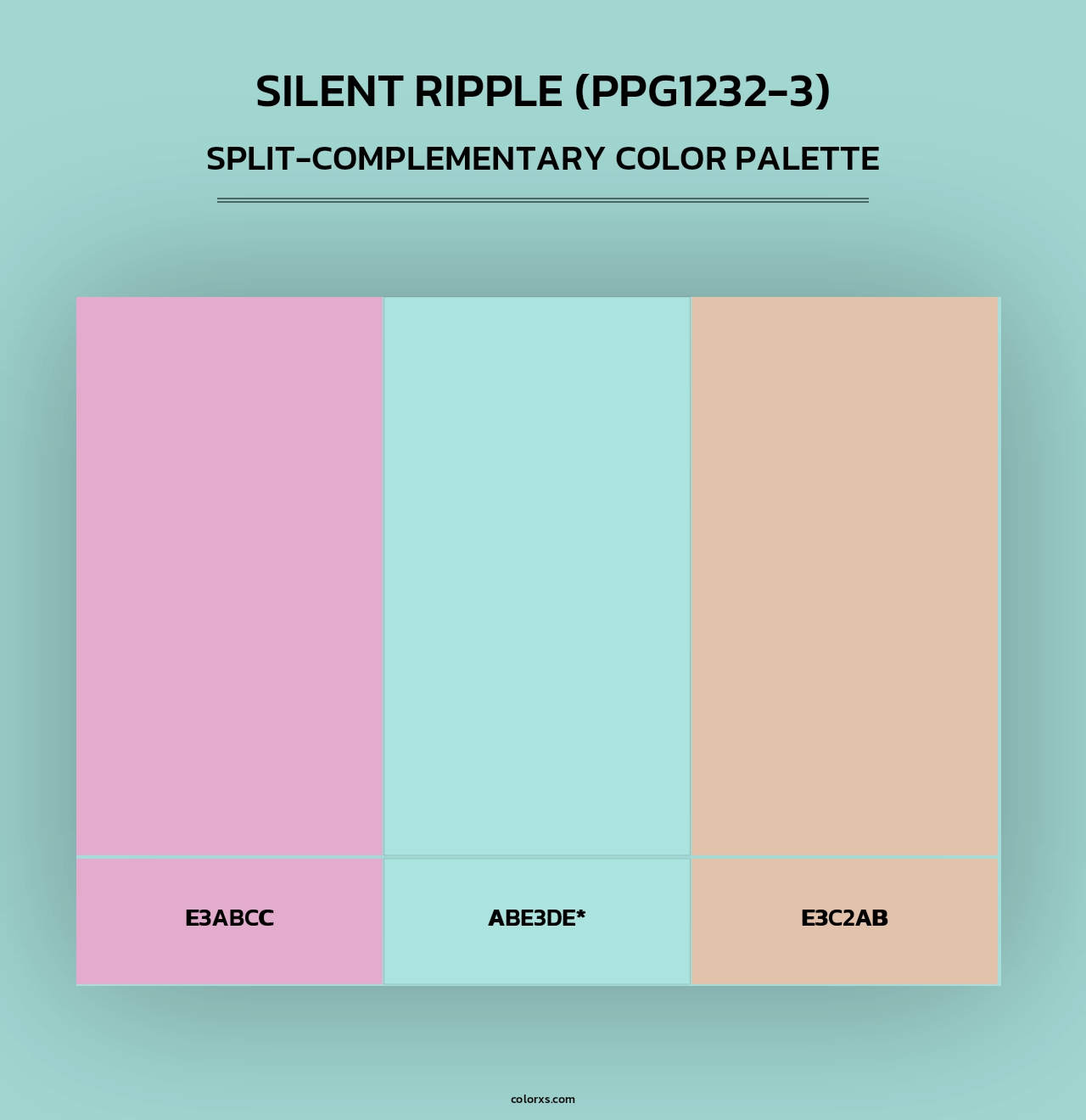 Silent Ripple (PPG1232-3) - Split-Complementary Color Palette