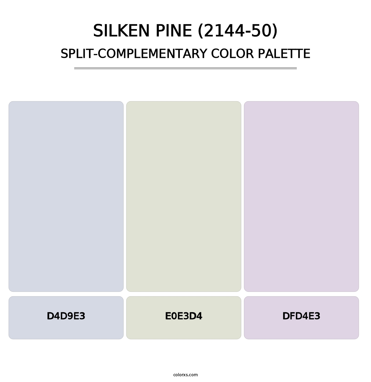 Silken Pine (2144-50) - Split-Complementary Color Palette