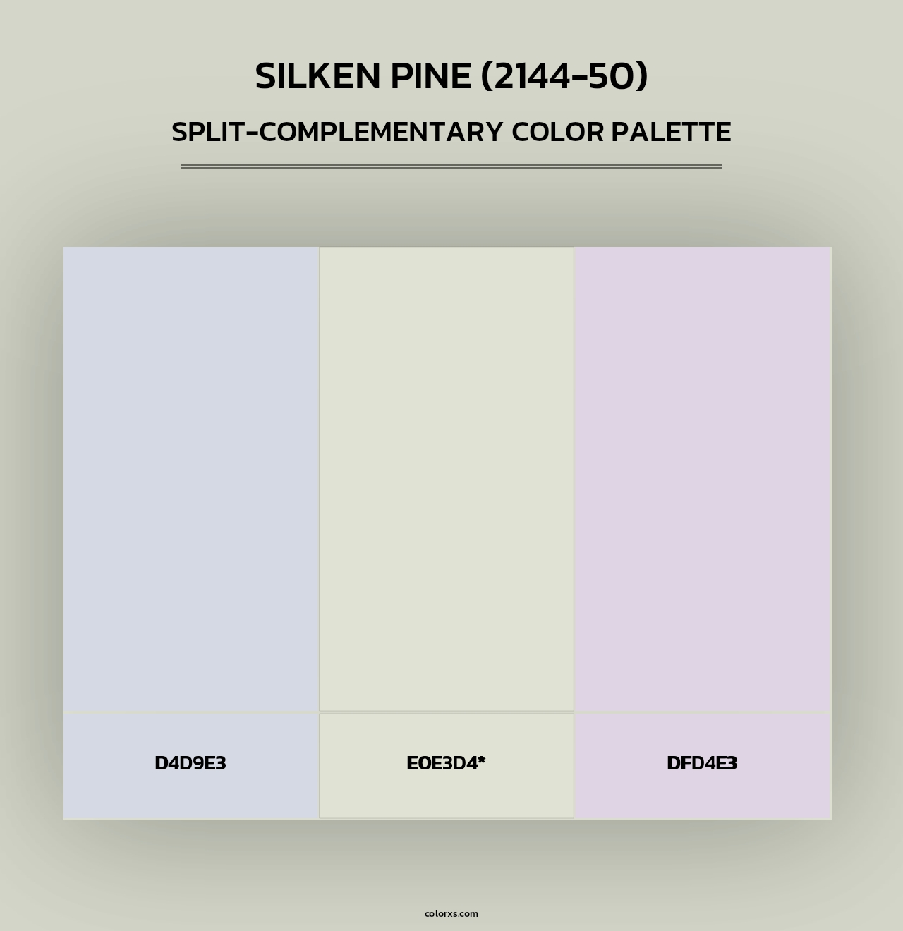 Silken Pine (2144-50) - Split-Complementary Color Palette