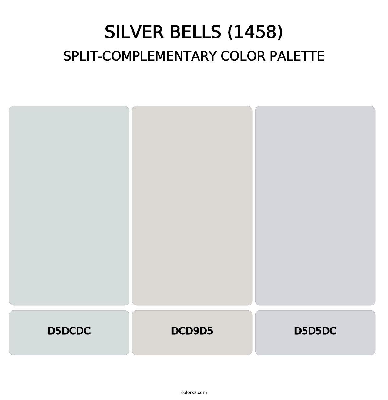Silver Bells (1458) - Split-Complementary Color Palette