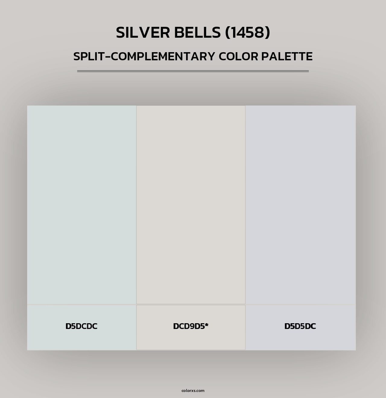 Silver Bells (1458) - Split-Complementary Color Palette