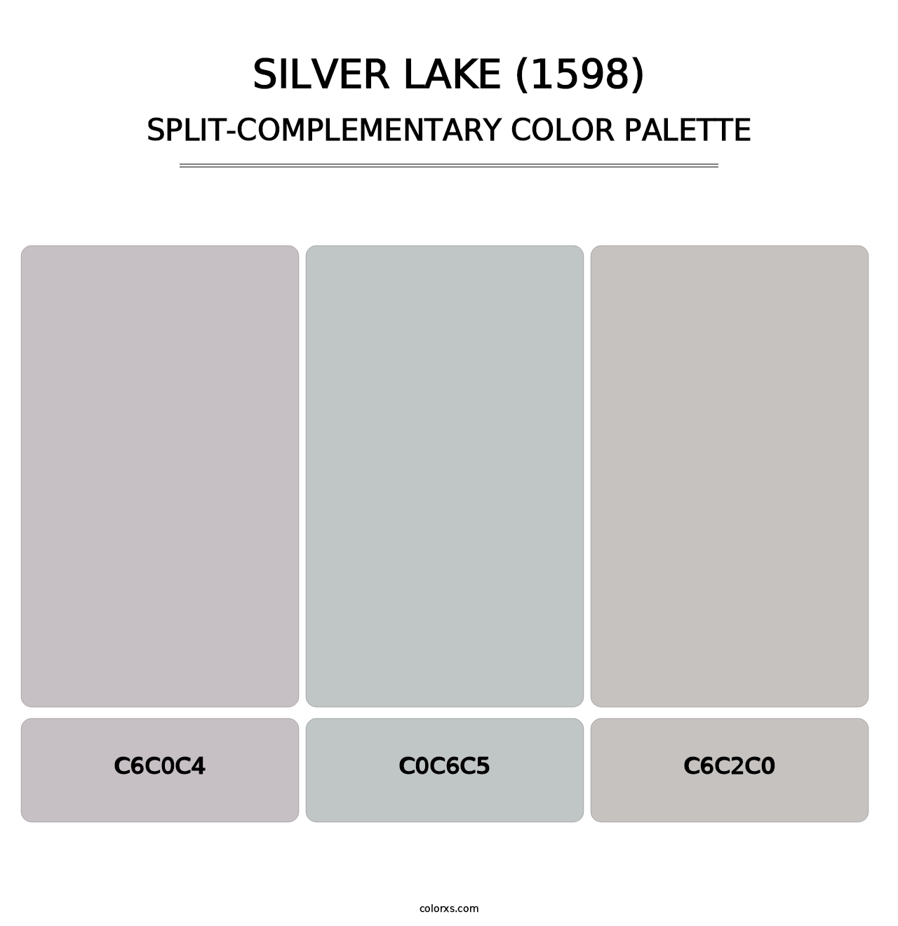 Silver Lake (1598) - Split-Complementary Color Palette