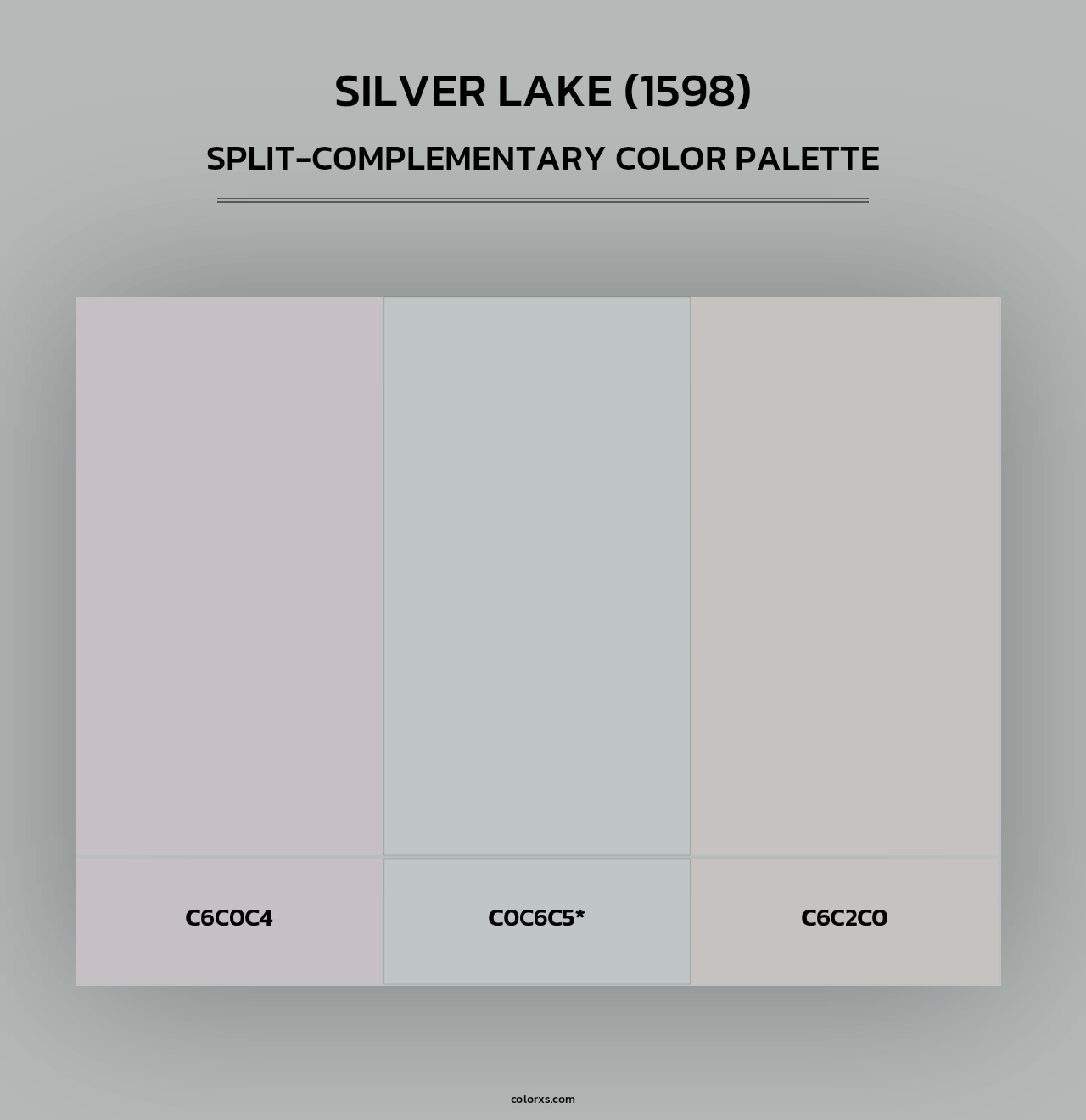 Silver Lake (1598) - Split-Complementary Color Palette