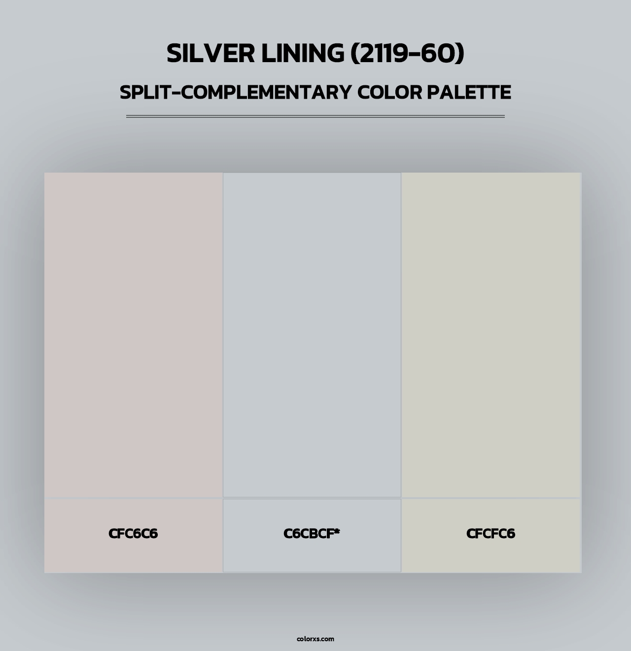 Silver Lining (2119-60) - Split-Complementary Color Palette