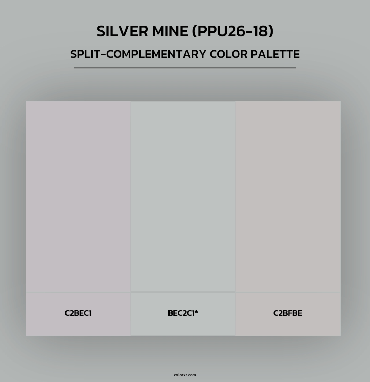Silver Mine (PPU26-18) - Split-Complementary Color Palette