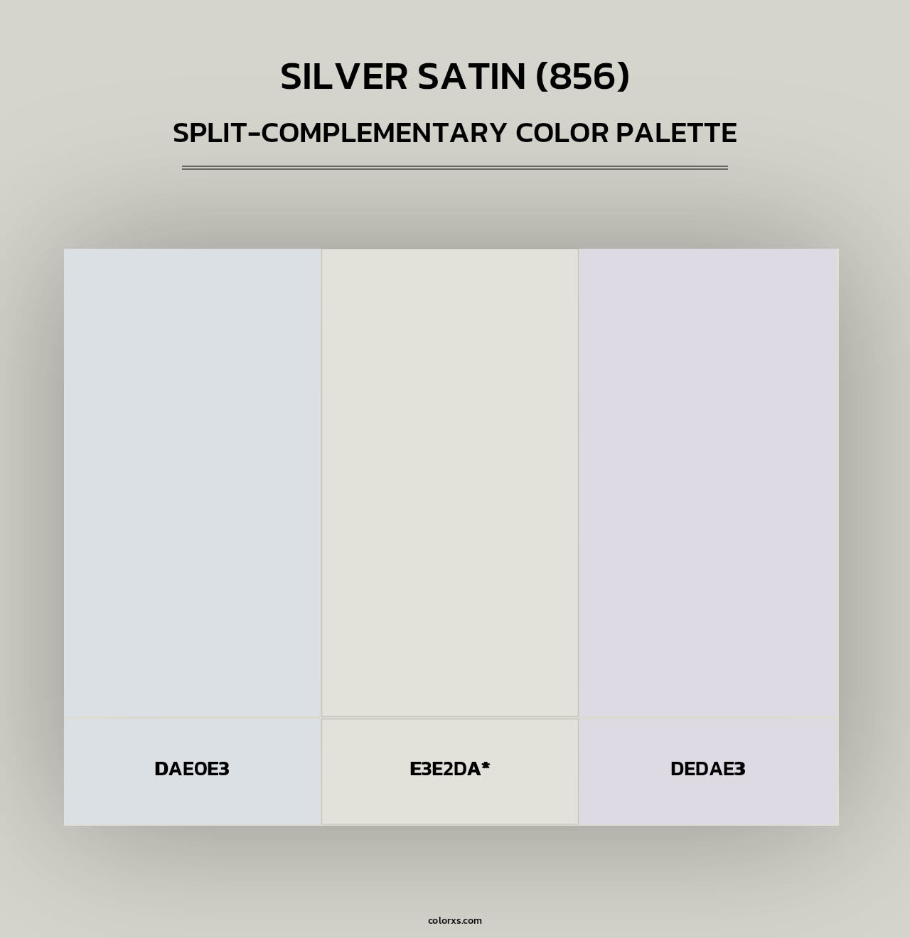 Silver Satin (856) - Split-Complementary Color Palette