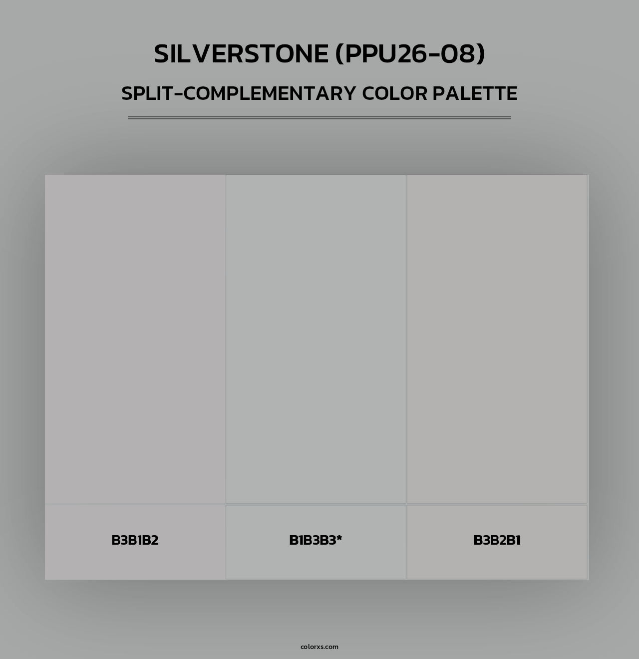Silverstone (PPU26-08) - Split-Complementary Color Palette