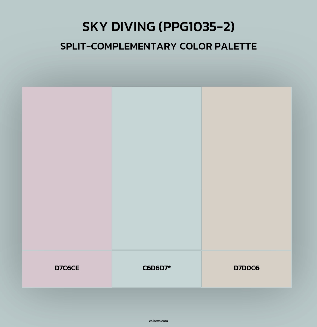 Sky Diving (PPG1035-2) - Split-Complementary Color Palette