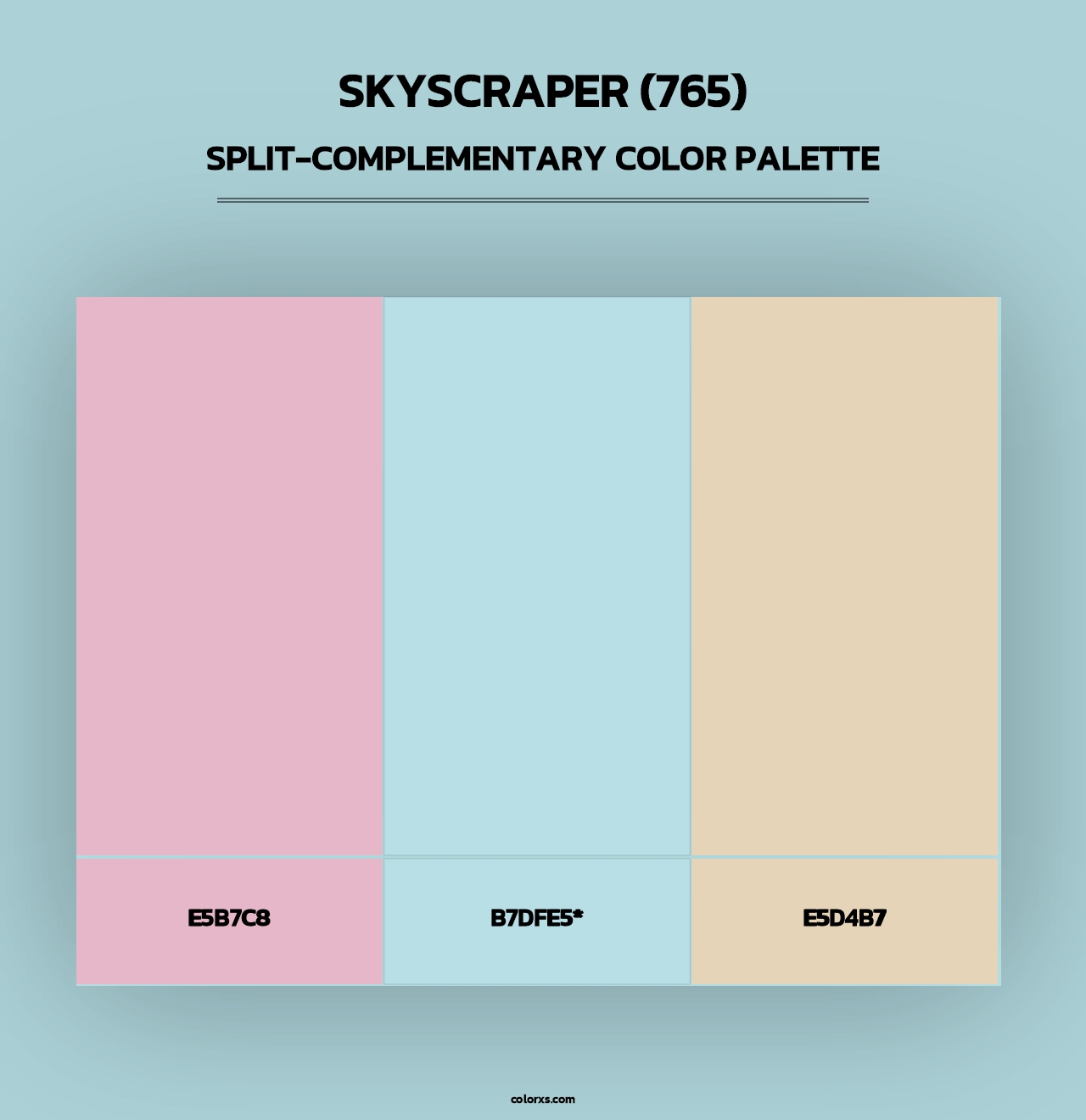 Skyscraper (765) - Split-Complementary Color Palette
