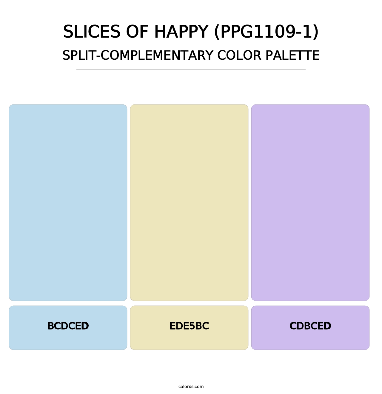 Slices Of Happy (PPG1109-1) - Split-Complementary Color Palette