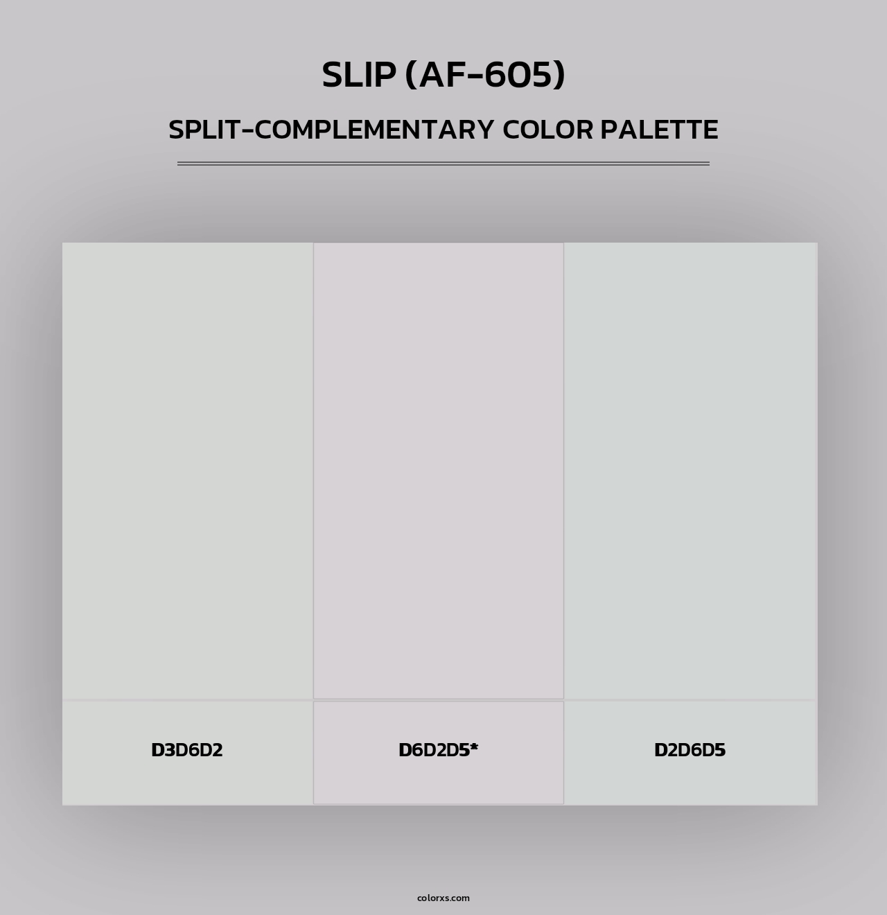 Slip (AF-605) - Split-Complementary Color Palette