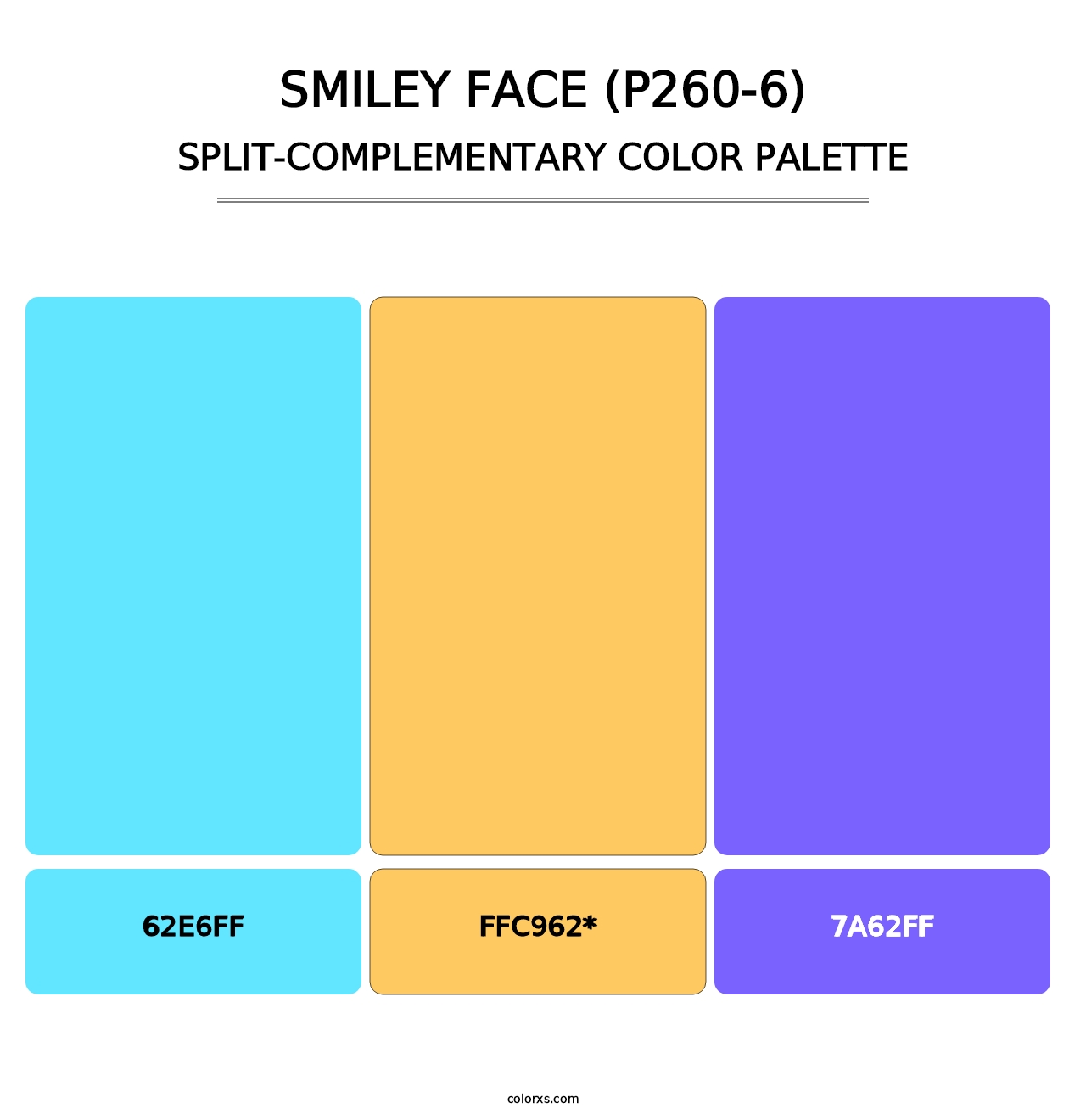 Smiley Face (P260-6) - Split-Complementary Color Palette