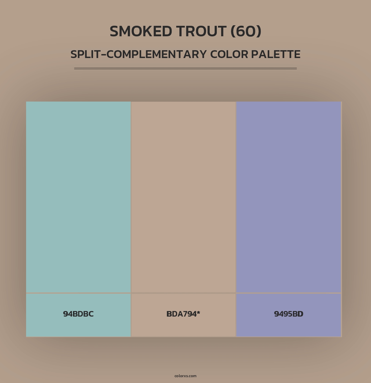 Smoked Trout (60) - Split-Complementary Color Palette