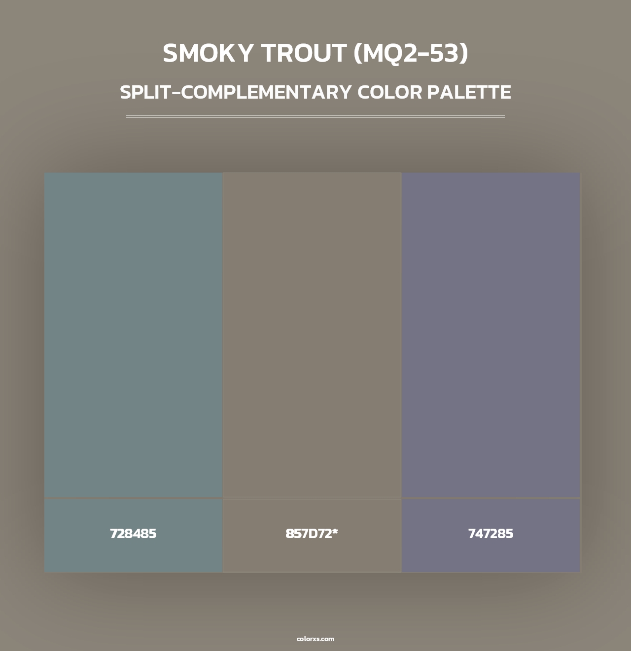 Smoky Trout (MQ2-53) - Split-Complementary Color Palette