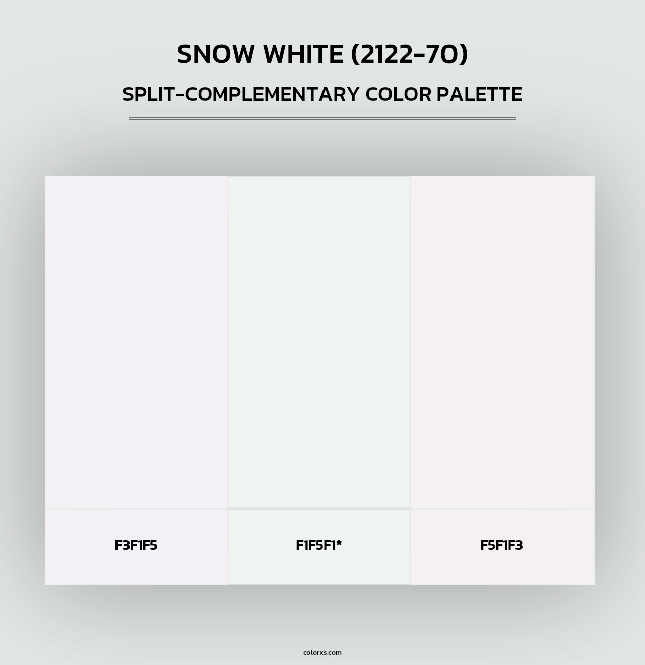 Snow White (2122-70) - Split-Complementary Color Palette
