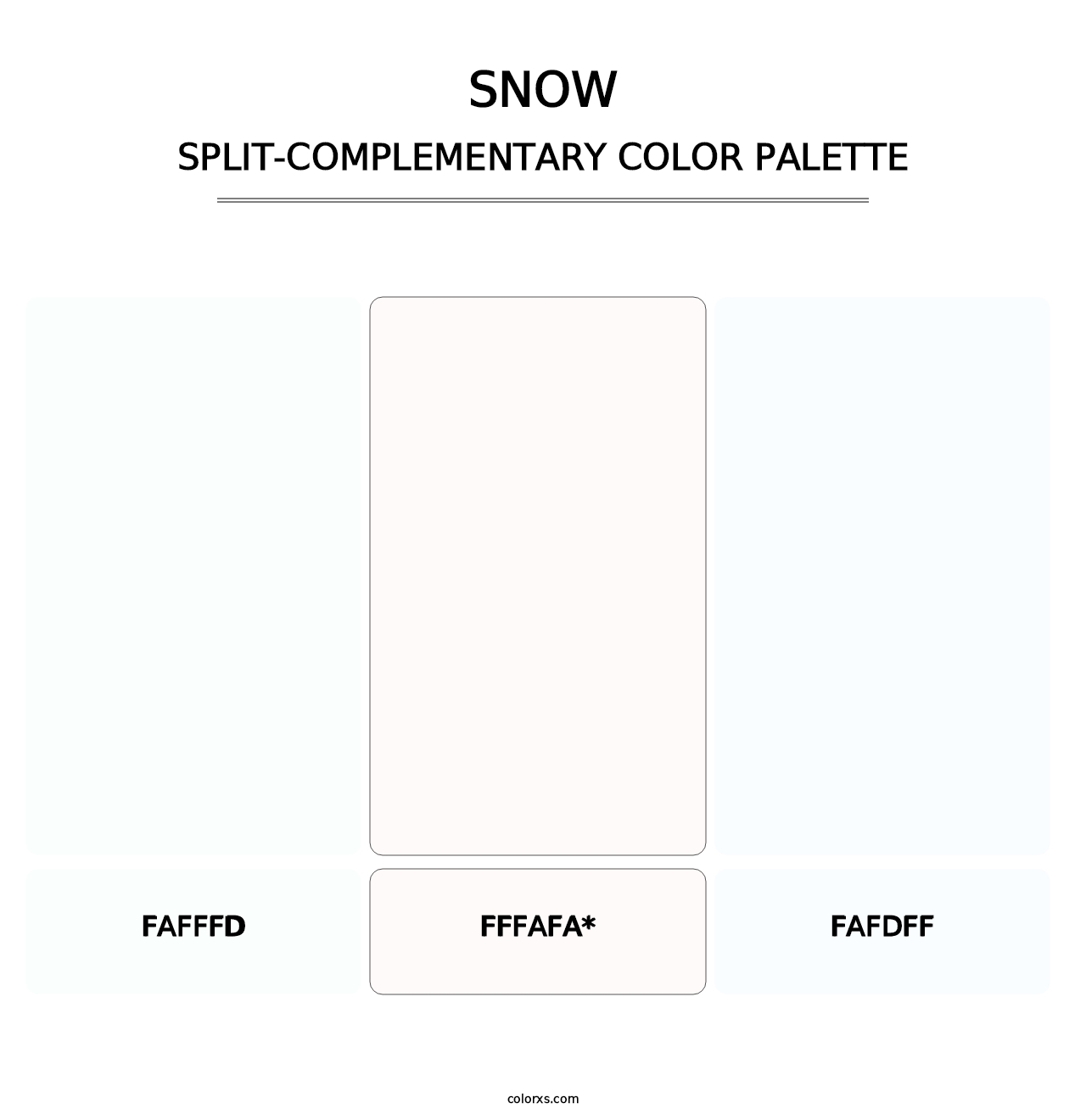 Snow - Split-Complementary Color Palette