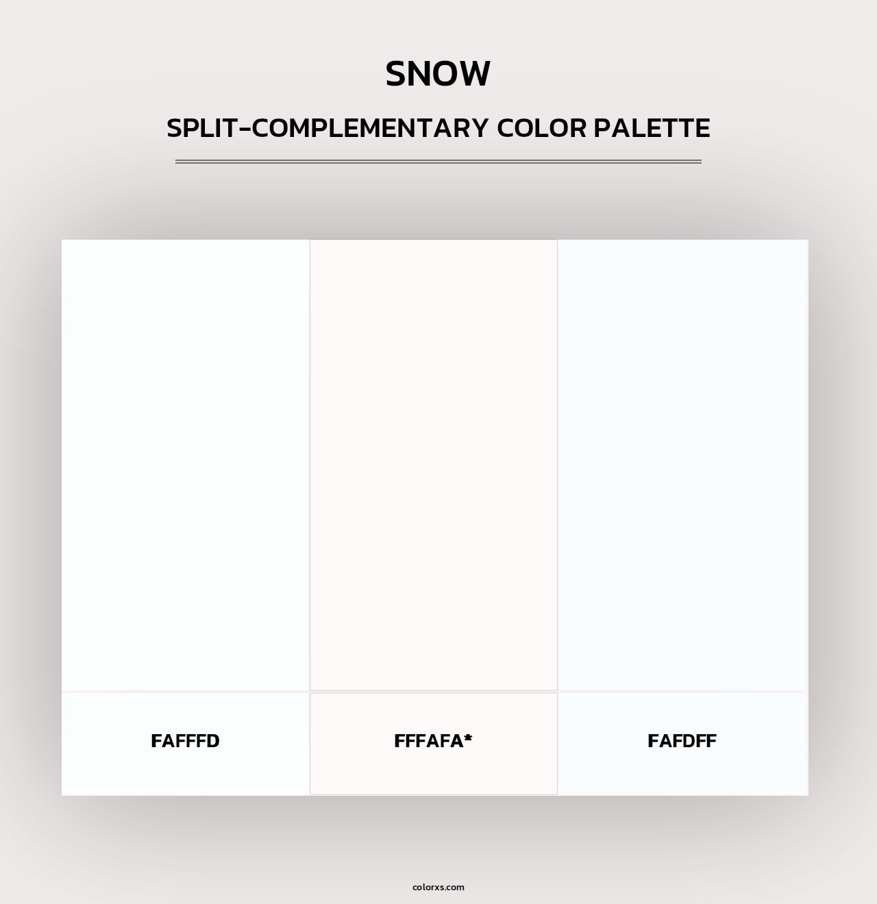 Snow - Split-Complementary Color Palette