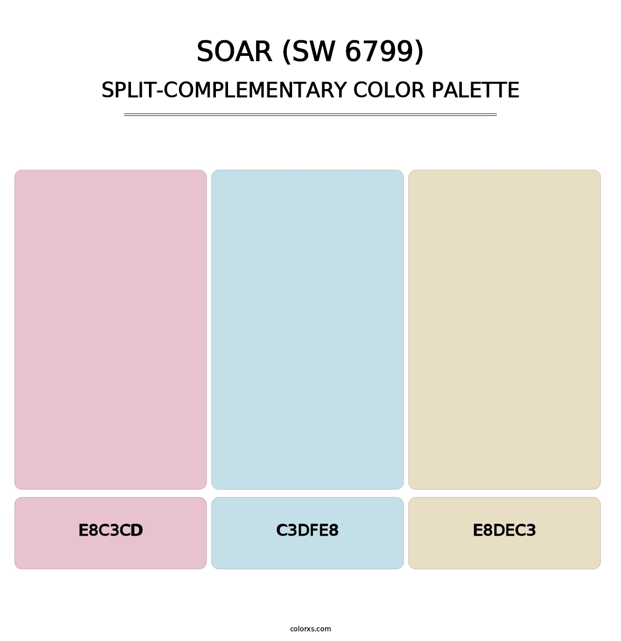 Soar (SW 6799) - Split-Complementary Color Palette