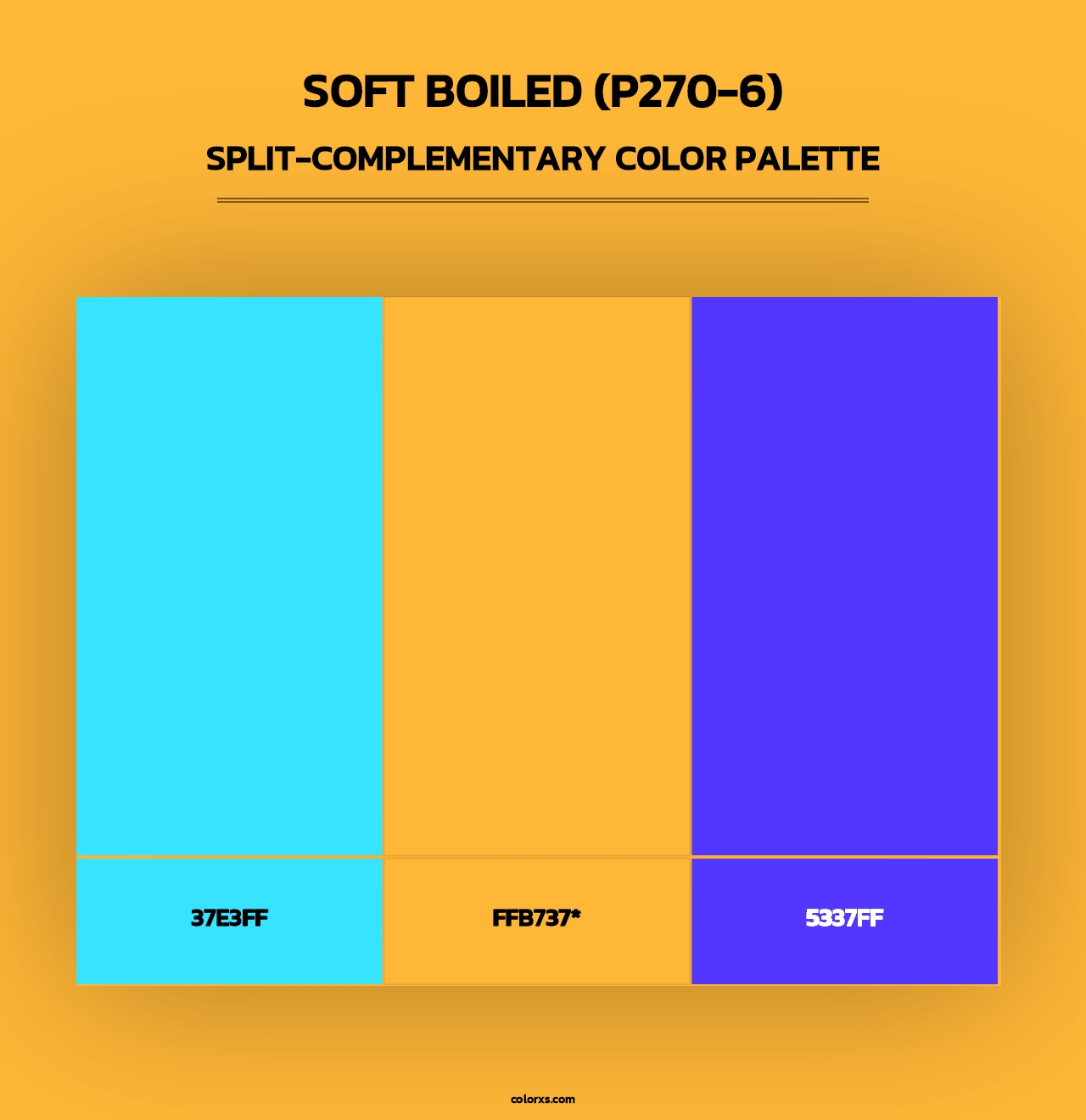 Soft Boiled (P270-6) - Split-Complementary Color Palette