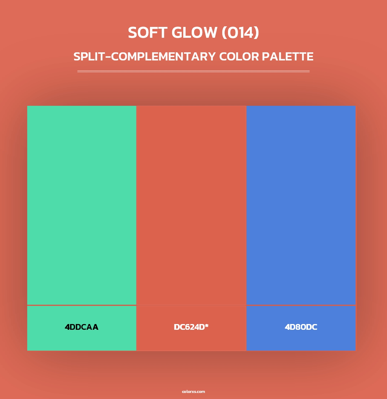 Soft Glow (014) - Split-Complementary Color Palette