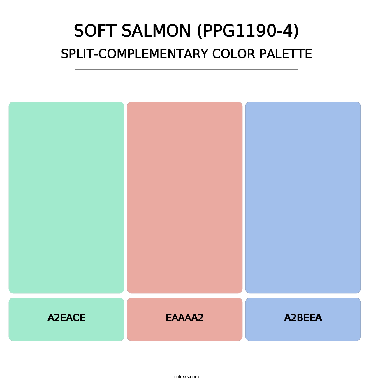 Soft Salmon (PPG1190-4) - Split-Complementary Color Palette