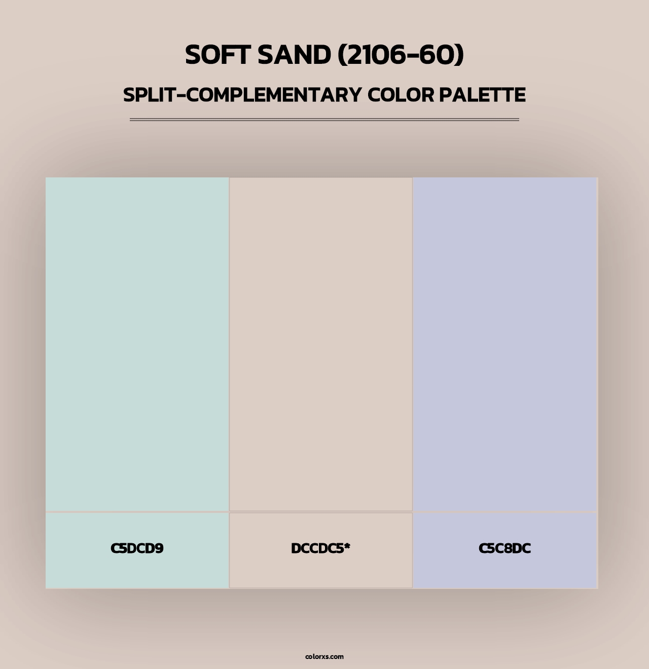 Soft Sand (2106-60) - Split-Complementary Color Palette