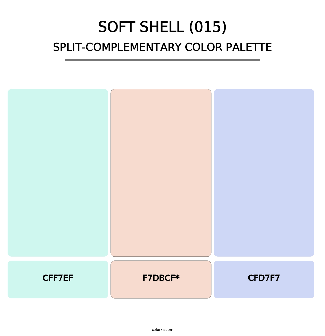 Soft Shell (015) - Split-Complementary Color Palette