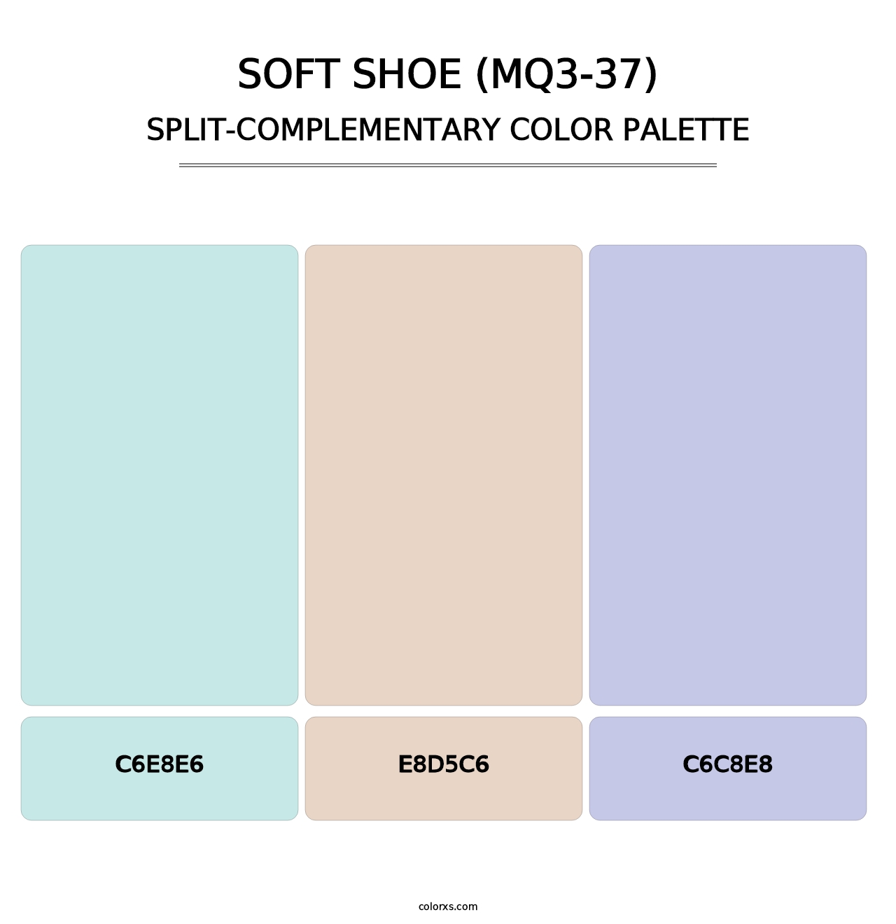 Soft Shoe (MQ3-37) - Split-Complementary Color Palette