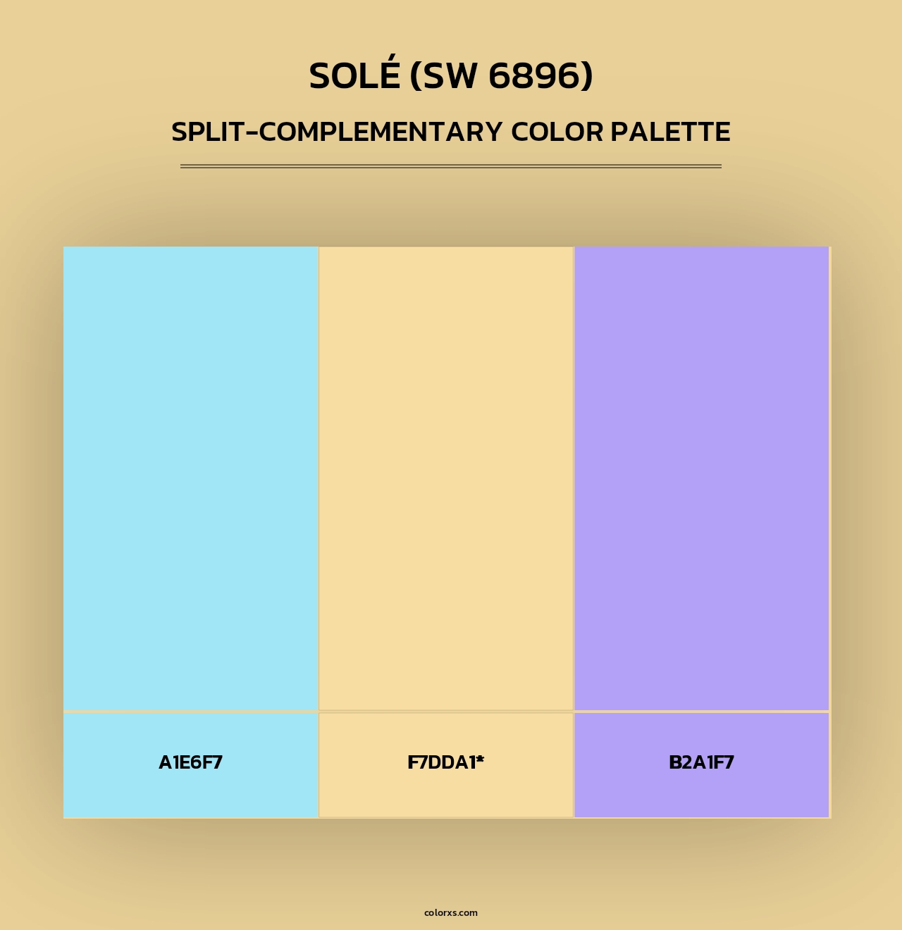 Solé (SW 6896) - Split-Complementary Color Palette