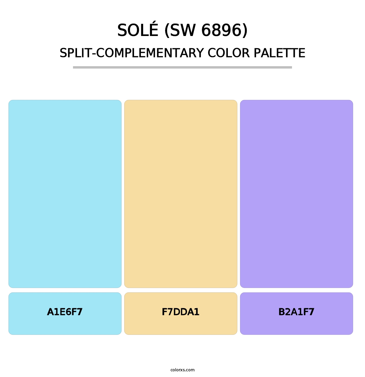 Solé (SW 6896) - Split-Complementary Color Palette