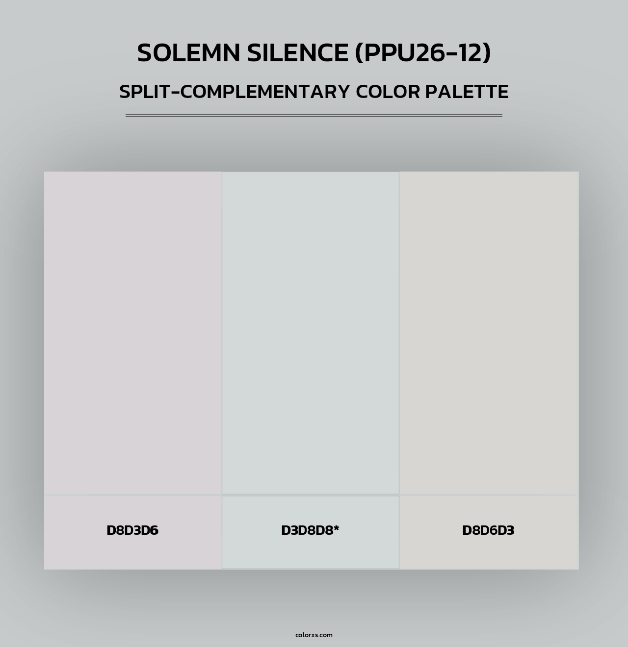Solemn Silence (PPU26-12) - Split-Complementary Color Palette