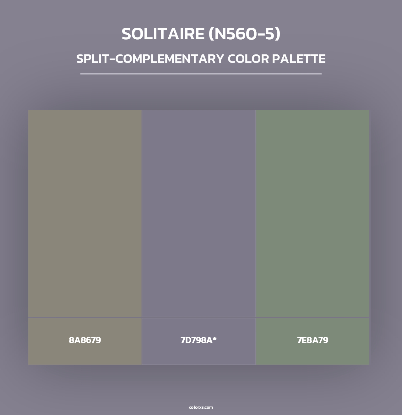 Solitaire (N560-5) - Split-Complementary Color Palette