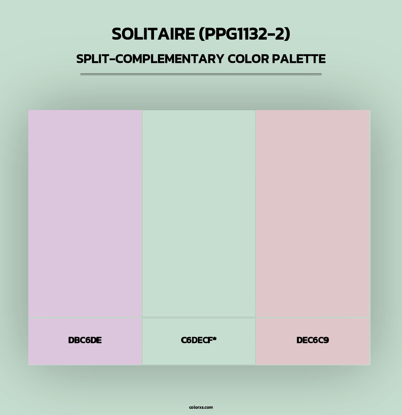 Solitaire (PPG1132-2) - Split-Complementary Color Palette
