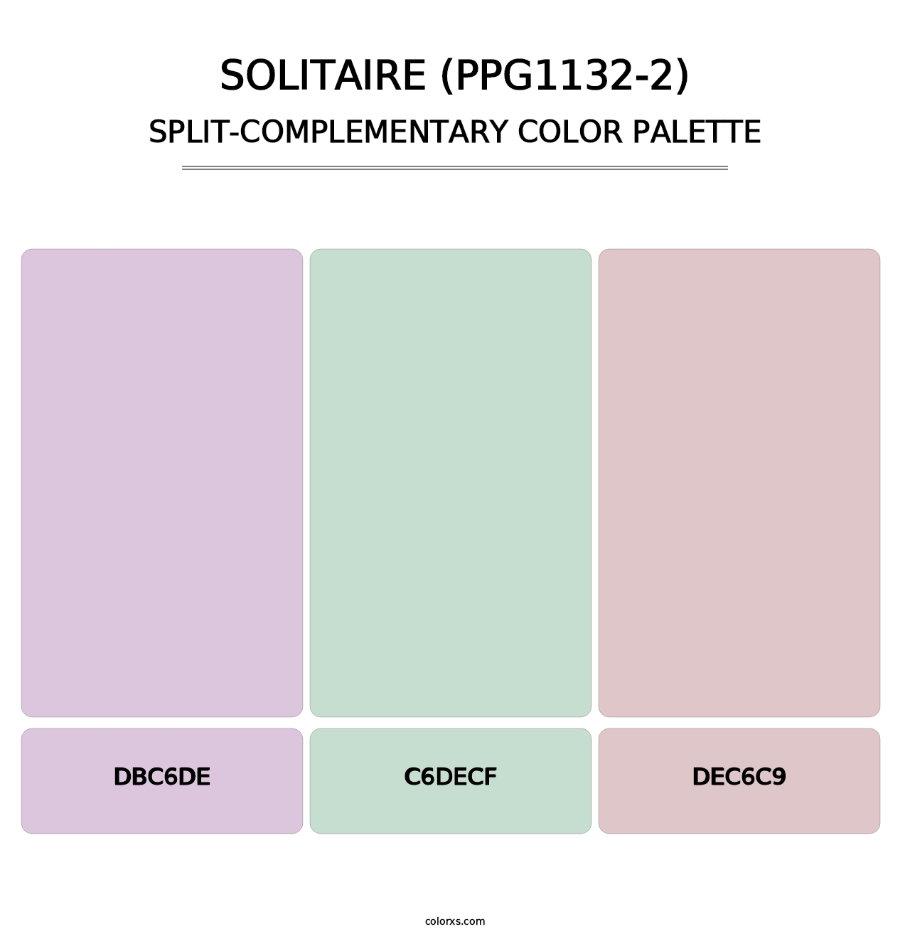 Solitaire (PPG1132-2) - Split-Complementary Color Palette