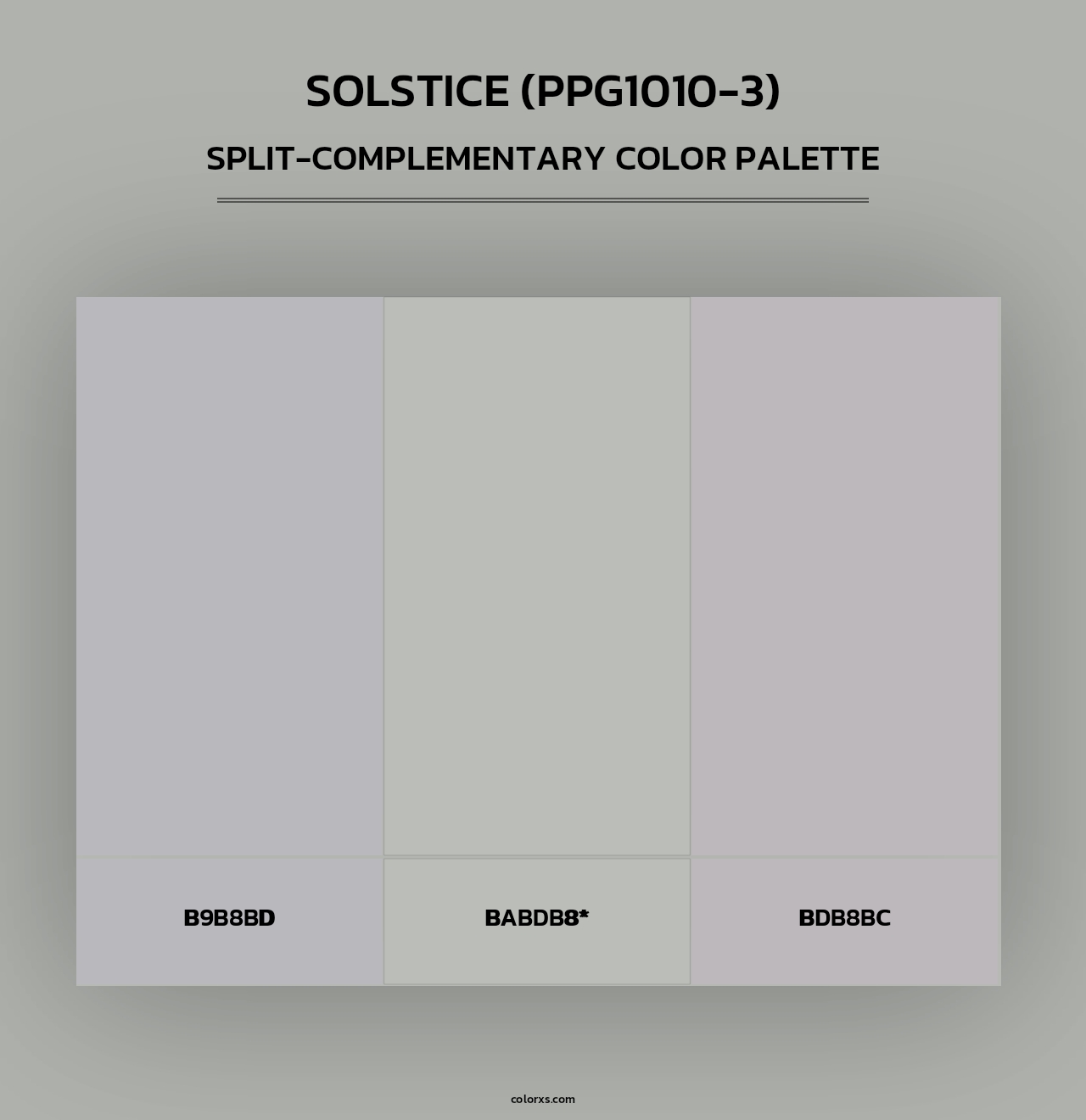 Solstice (PPG1010-3) - Split-Complementary Color Palette