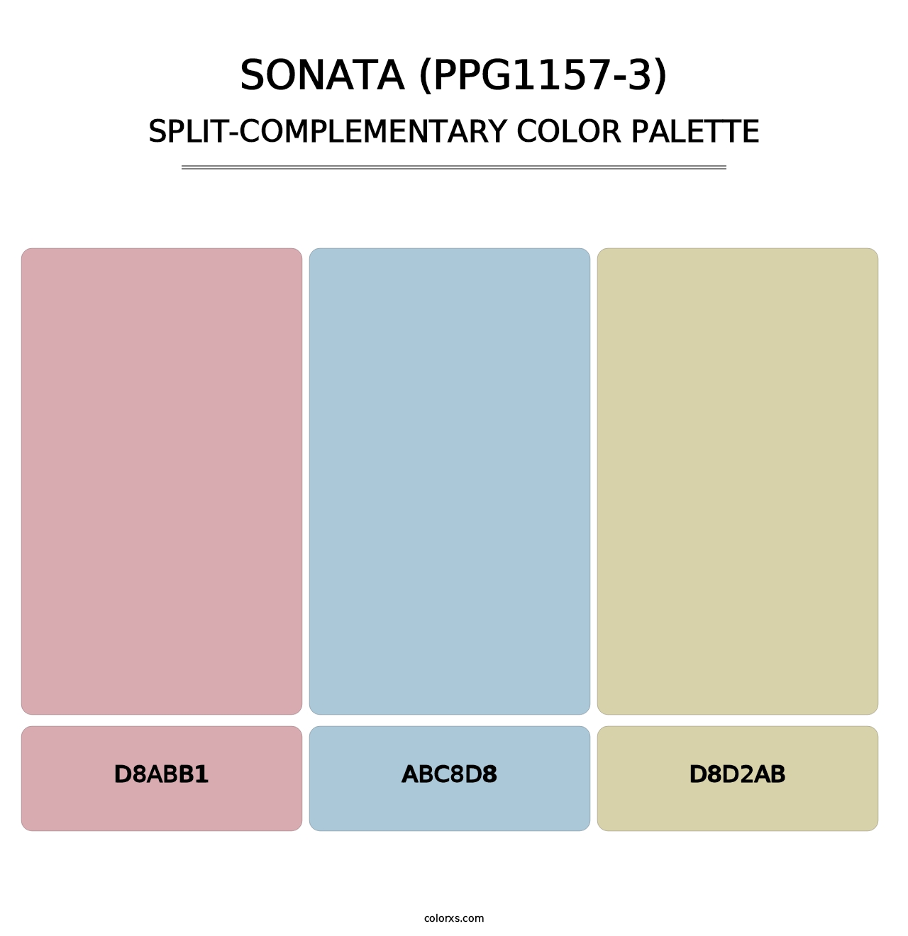 Sonata (PPG1157-3) - Split-Complementary Color Palette