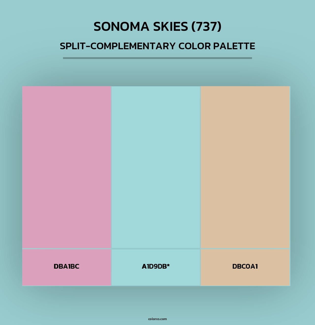 Sonoma Skies (737) - Split-Complementary Color Palette