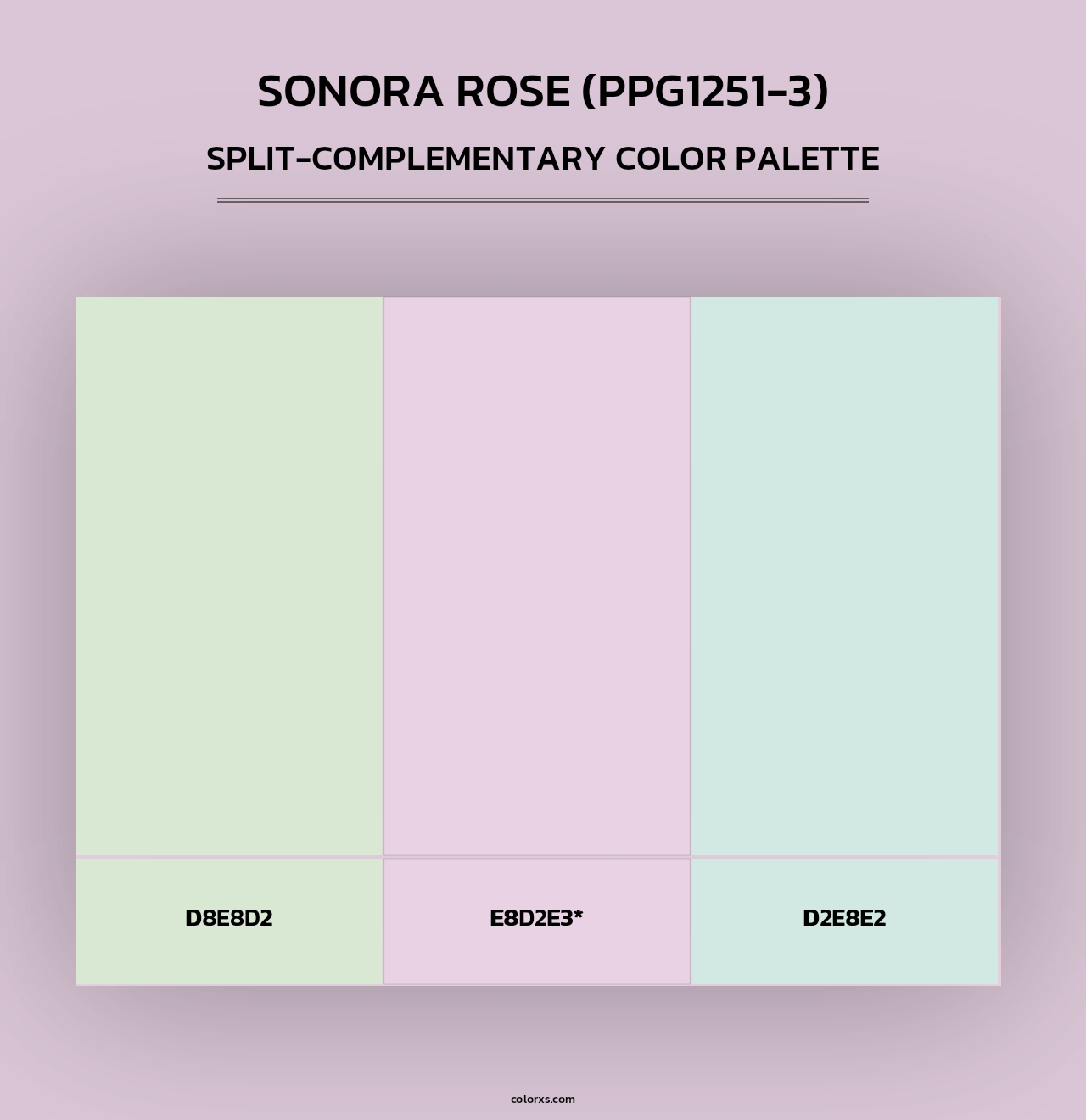 Sonora Rose (PPG1251-3) - Split-Complementary Color Palette