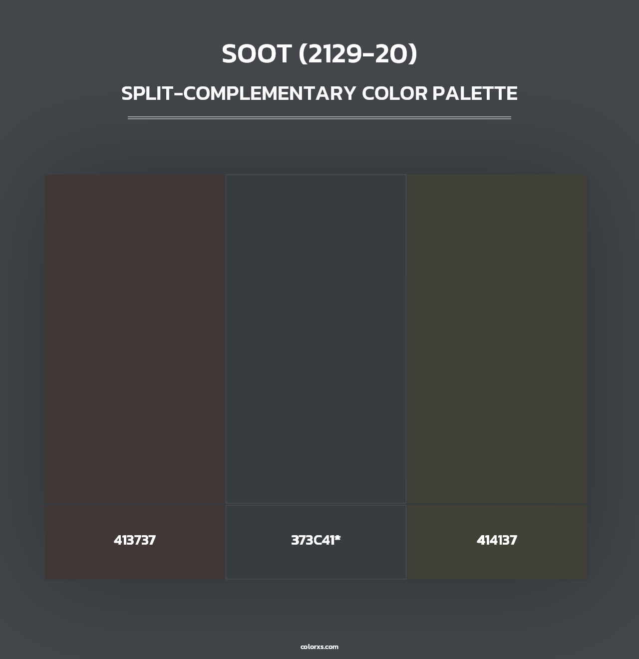 Soot (2129-20) - Split-Complementary Color Palette