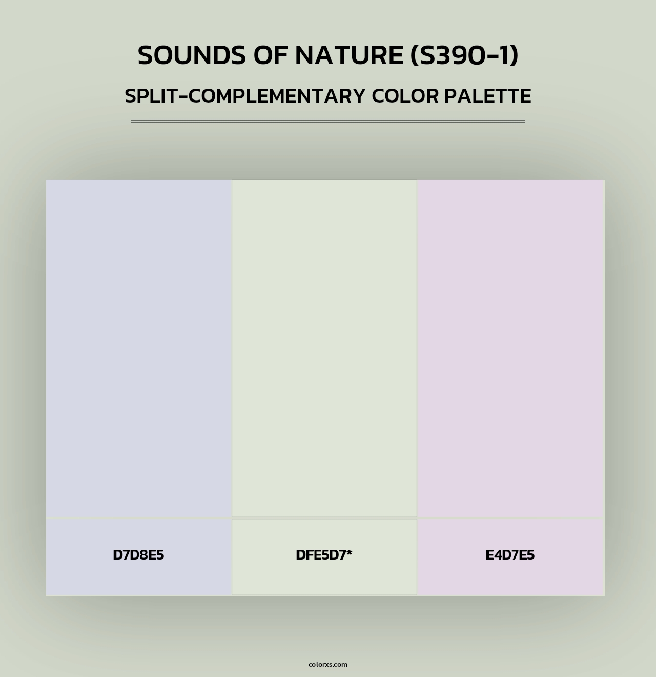 Sounds Of Nature (S390-1) - Split-Complementary Color Palette
