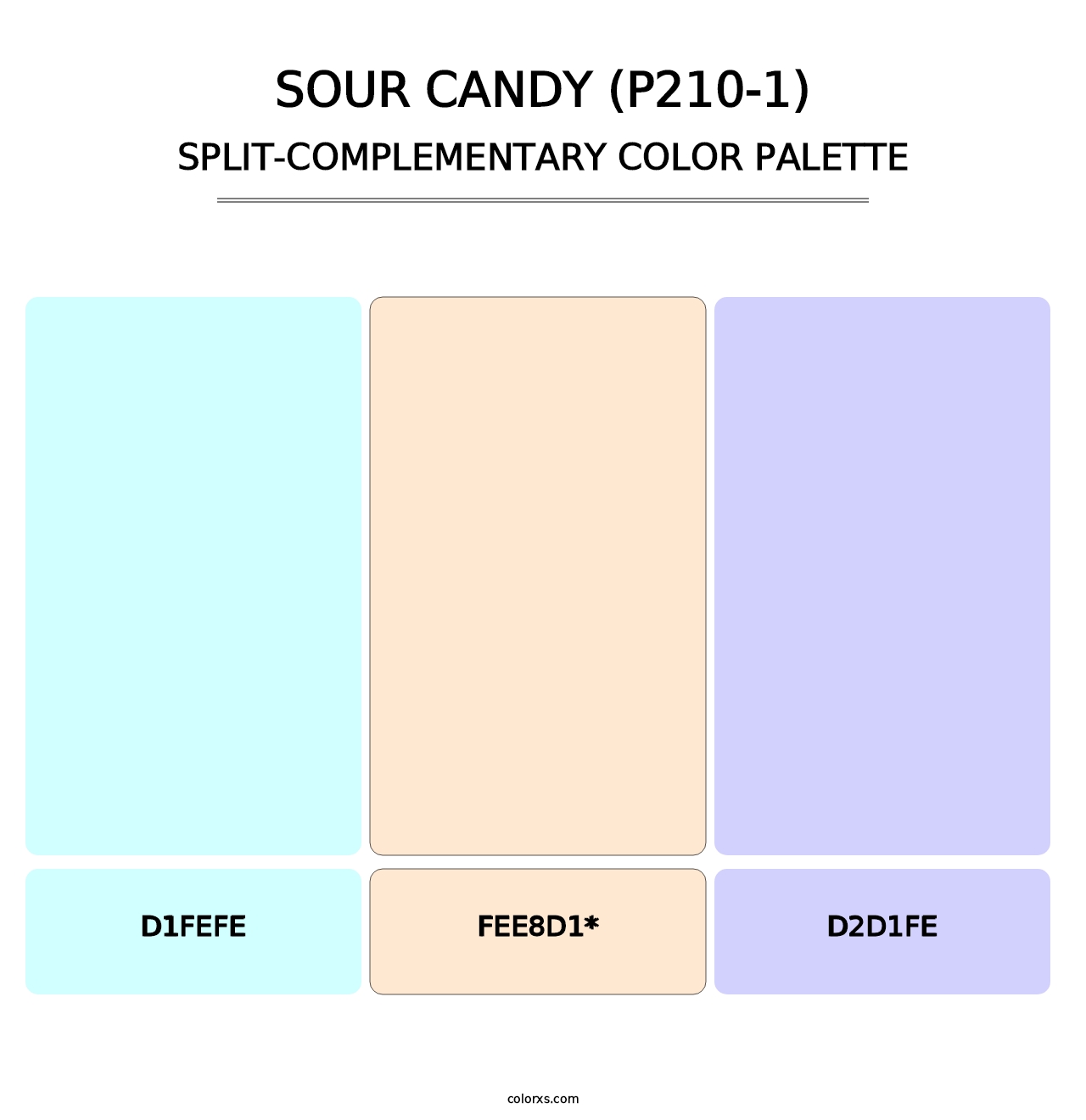 Sour Candy (P210-1) - Split-Complementary Color Palette