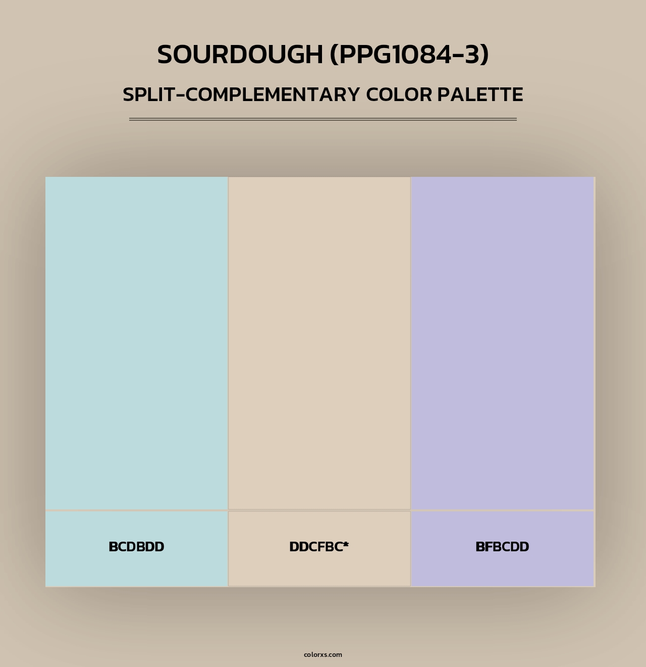 Sourdough (PPG1084-3) - Split-Complementary Color Palette