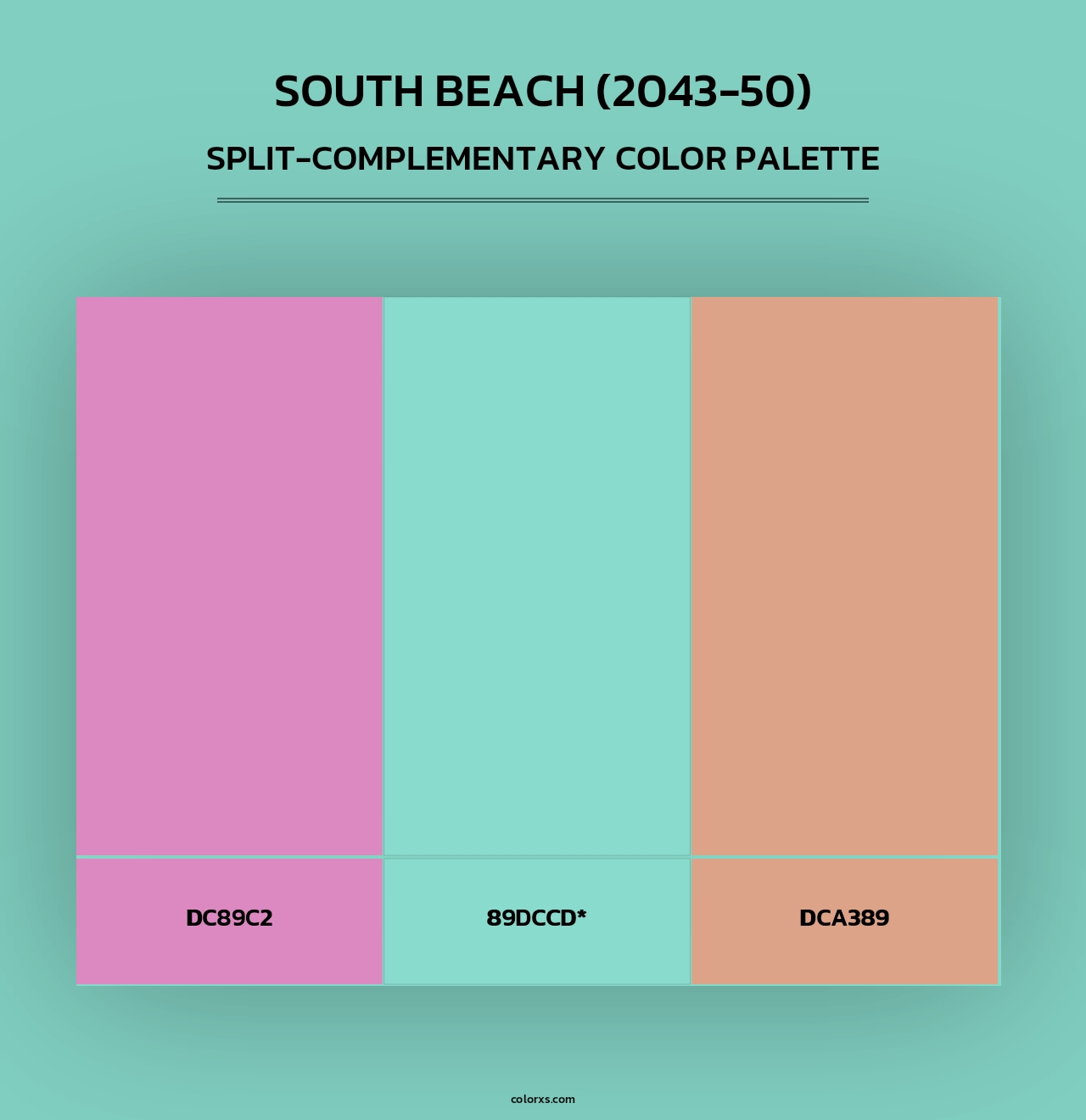 South Beach (2043-50) - Split-Complementary Color Palette