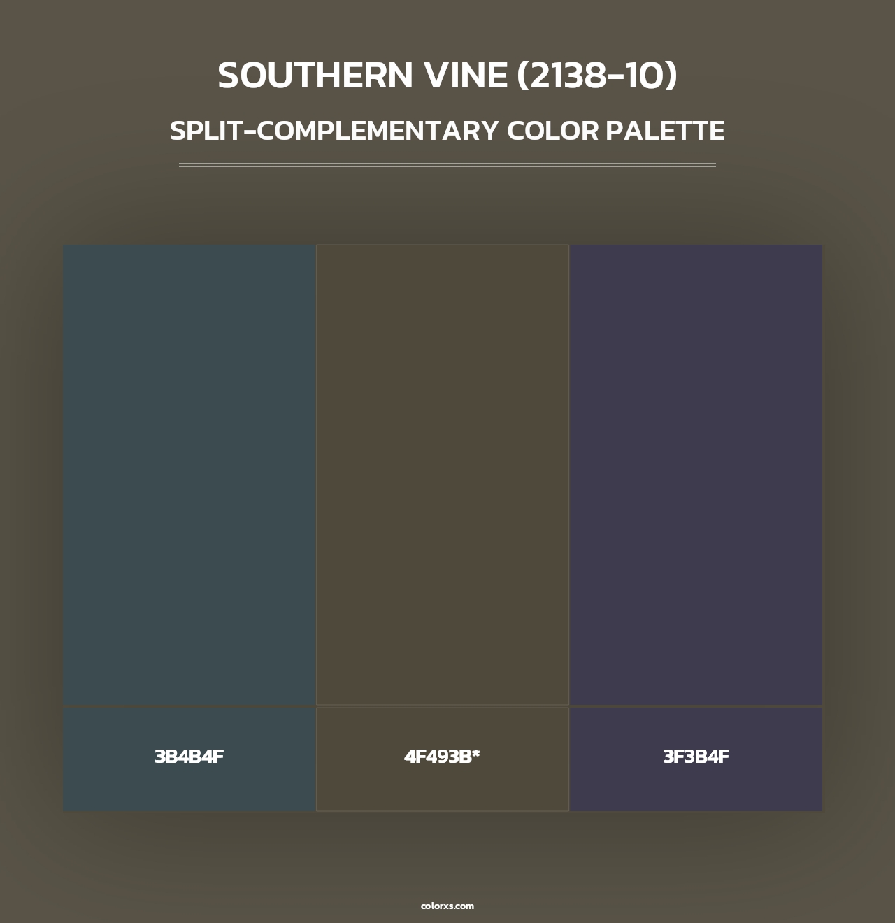 Southern Vine (2138-10) - Split-Complementary Color Palette