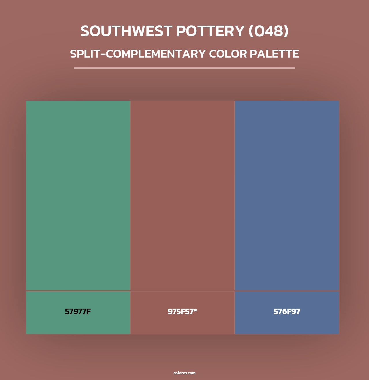 Southwest Pottery (048) - Split-Complementary Color Palette