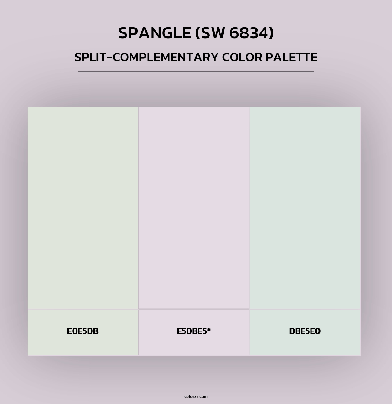 Spangle (SW 6834) - Split-Complementary Color Palette