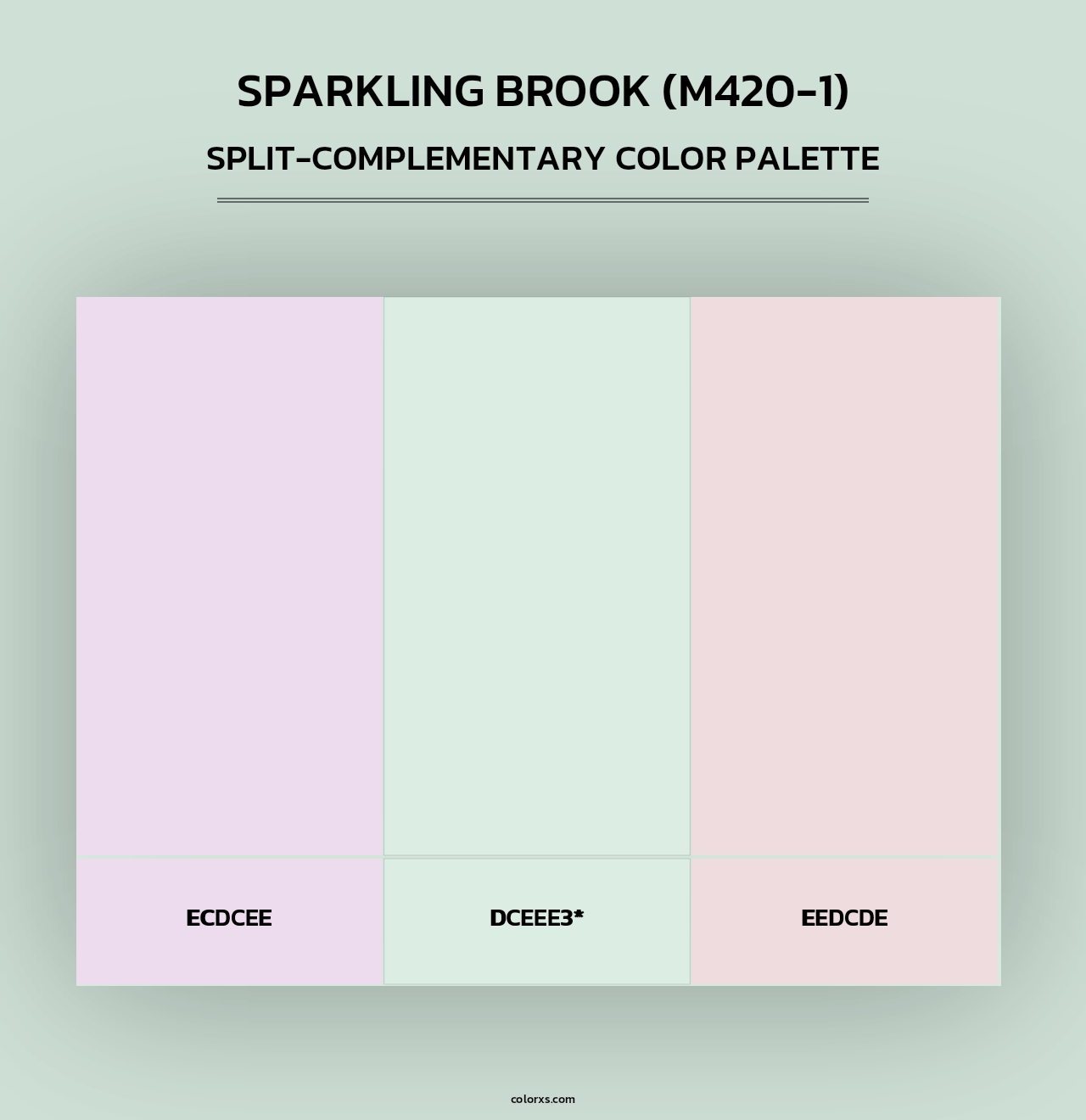 Sparkling Brook (M420-1) - Split-Complementary Color Palette
