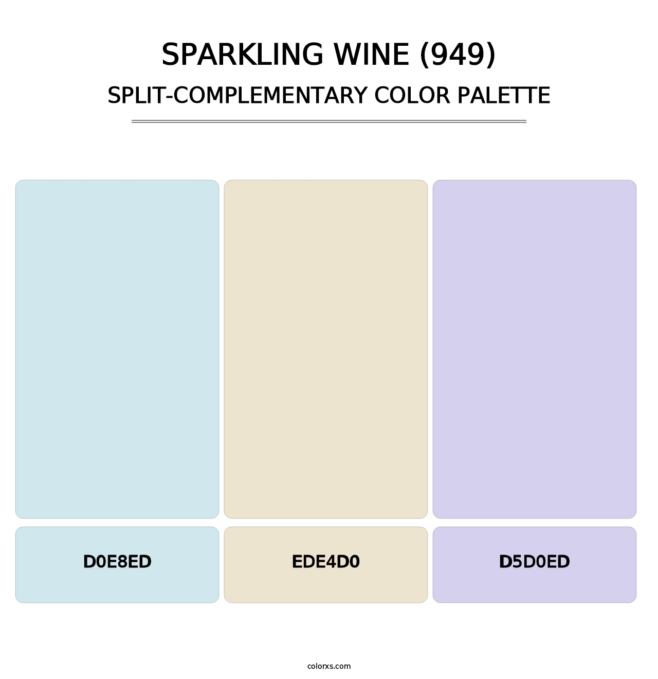 Sparkling Wine (949) - Split-Complementary Color Palette